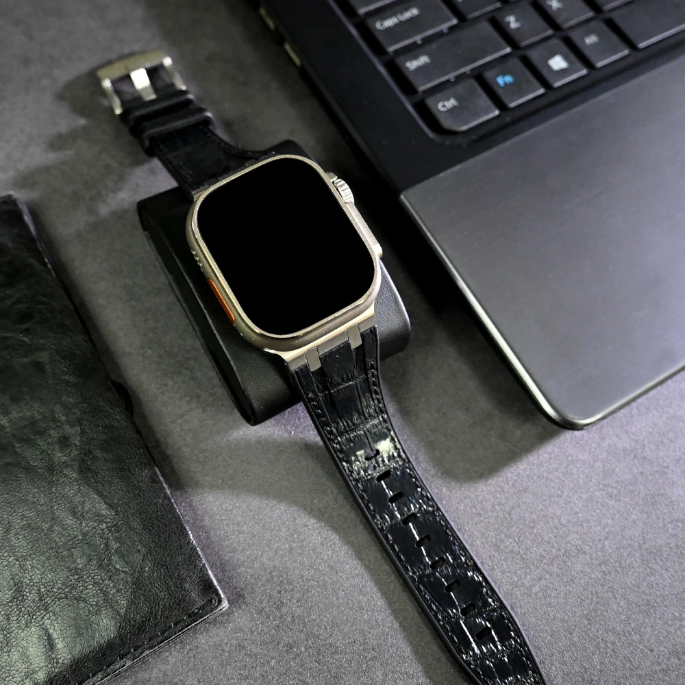 Luxury Leather + SIlicon Hybrid Bands